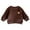 Coffee, variant on Godderr Baby Newborn Boys Girls Padded Sweatshirt Crewneck Cartoon Embroidery Cotton Four Colors Sweater Winter Warm Pullover Jacket for 3-24M