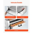 thumbnail image 5 of KFFKFF Hot Dog Roller with 11 Rollers, Stainless Steel Sausage Grill, 1950W Cooker with Bun Warmer, Cover, 3 Temperature Controls, Side Storage, Oil Tray, Ideal for Home & Commercial Use, 5 of 9