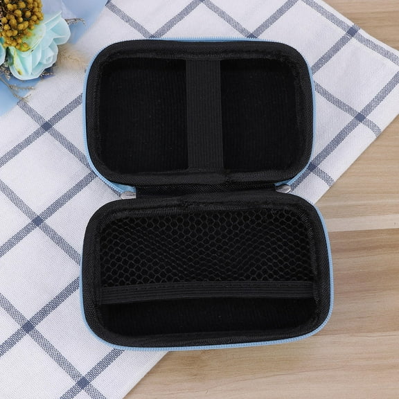 OHOIOLLA 1Set Blue Rectangular Case for Wired Earbuds Anti-pressure Shockproof 9.5 x 4.5 x 13cm
