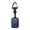 Dark Blue, variant on 4 Pack Cyber Geometric AirTag Keychains with Tactical Carabiner & Woven Paracord Rope, Multi Color Silicone Tracker Holder Keychains, Signal Transparent Protective Cover