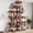 Leopard Print, variant on SHA CERLIN 83" Cat Tree Tower for Large Cats, Multi-Level Heavy-Duty Cat Tower with Large Perches, Wide Base, Sisal Scratching Posts, Cozy Condos, Leopard Print