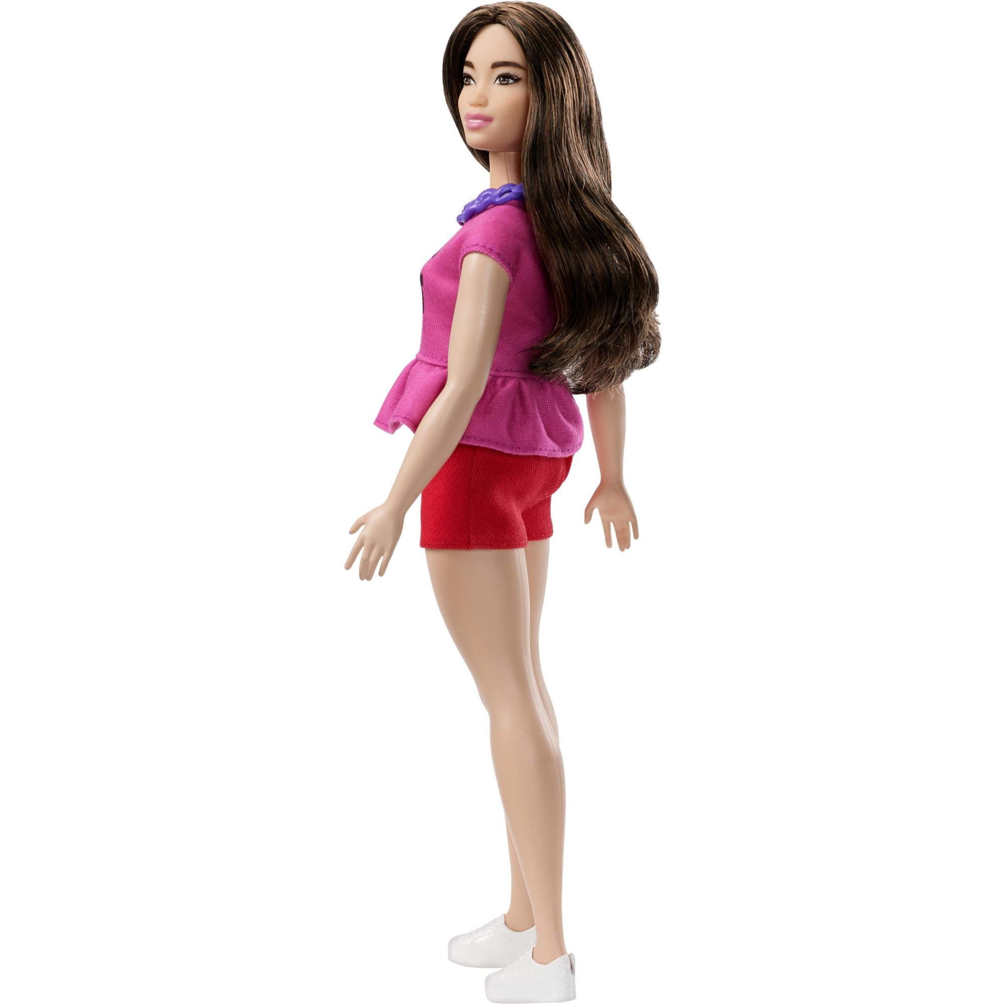 Barbie Fashionistas Doll, Curvy Body Type Wearing Pink Graphic Top