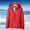 01 Red, variant on zfwon Rain Coat Women Solid Color Hoodie Zip up Jackets Baggy Waterproof Raincoat Lightweight Shell Hooded Outdoor Raincoat Fashion Hiking Windbreake Jacket with Pockets