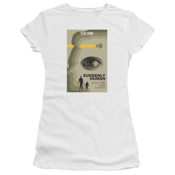 Star Trek Tng Season 4 Episode 4 Junior Women's Sheer T-Shirt White