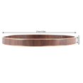 thumbnail image 4 of Japanese Style Round Wooden Food Fruit Serving Tray Service Plate for Home Kitchen Hotel Use27cm, 4 of 5