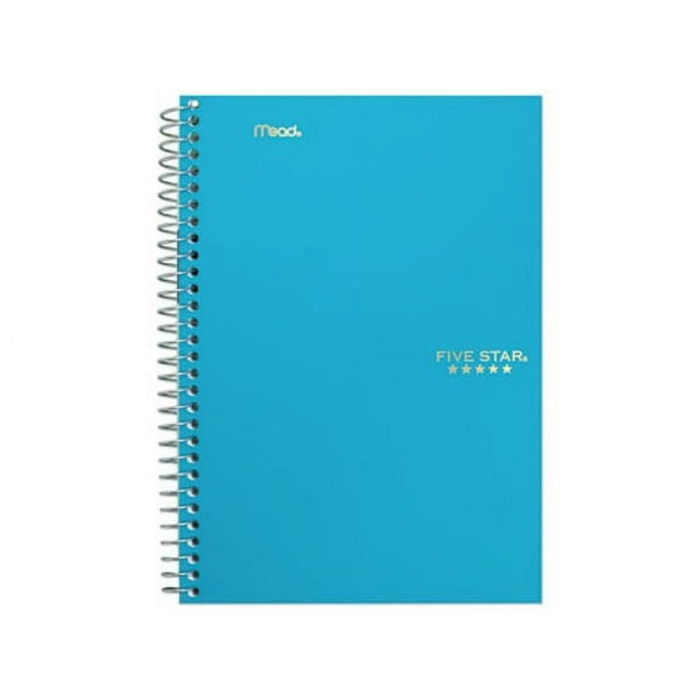 Five Star Wirebound Notebook, 2 Subjects, College Rule, Assorted Color  Covers, 9.5 x 6.5, 100 Sheets (06180)