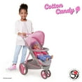thumbnail image 6 of Cotton Candy Pink Doll Jogger Stroller in Grey Polka Dots, Fits Dolls Up to 24", 6 of 6