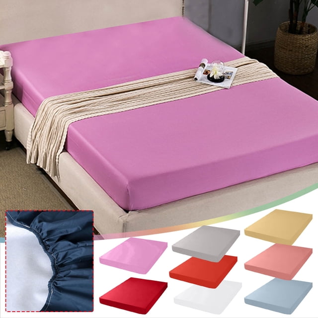 Bedspread under $5! CQCYD Polyester Bedspread Set, Brushed Fabric Mattress Protective Cover, Solid Color Bed Sheet for Home, Waterbed Compatible Bedding