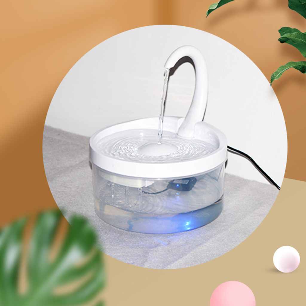 ZUARFY Intelligent Cat Drinking Water Fountain Automatic Circulating Water Dispenser Silent Water Filtration with Night Vision LED Water Level Window Pet Feeding Pump Smart Appliances