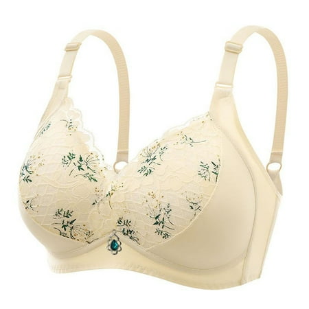

IROINNID Women s Full Coverage Bras Solid Lace Push Up Breathable Lingerie No Rims Leisure Underwear