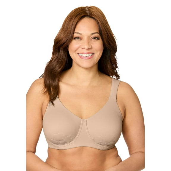 Comfort Choice Women's Plus Size Petal Boost Underwire Bra