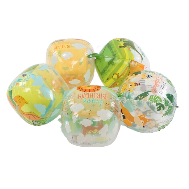 Globos de safari BuyWeek 5 piezas 22 pulgadas 4D con temática de animales de la jungla