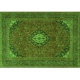 thumbnail image 1 of Ahgly Company Indoor Rectangle Medallion Green Traditional Area Rugs, 2' x 5', 1 of 1