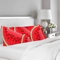 thumbnail image 2 of ABPHOTO Juicy Watermelon Body Pillow Covers Pillowcase Throw Pillows 20x60 inch, 2 of 2