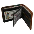 thumbnail image 3 of New Cusco Machu Picchu Peru Souvenir Men's Embossed Leather Bifold Wallet, 3 of 5