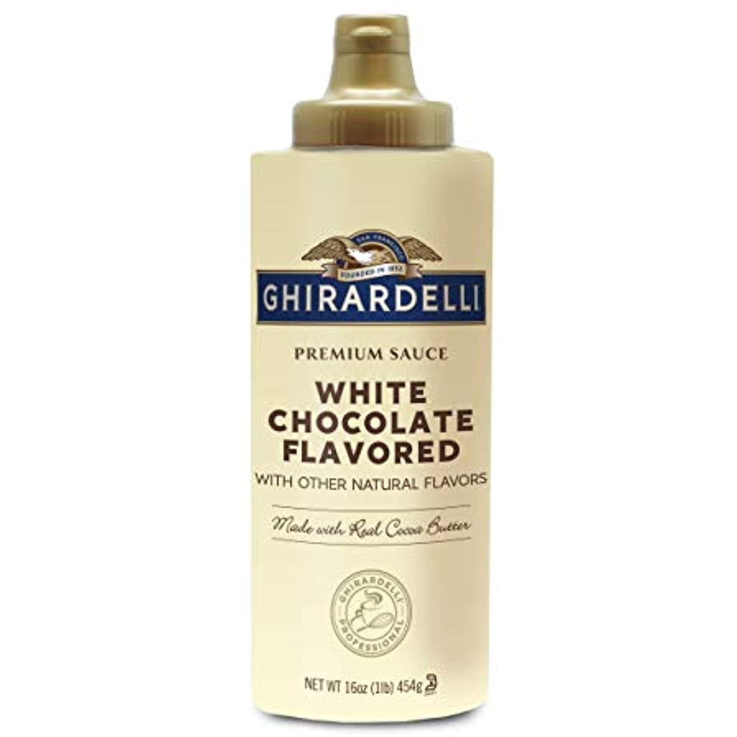 Buy Ghirardelli White Chocolate Flavored Sauce Squeeze Bottle, White