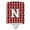 Cardinal & White, variant on Caroline's Treasures CJ1067-NCNL Letter N Football Scarlet and Grey Ceramic Night Light, 6x4x3", multicolor