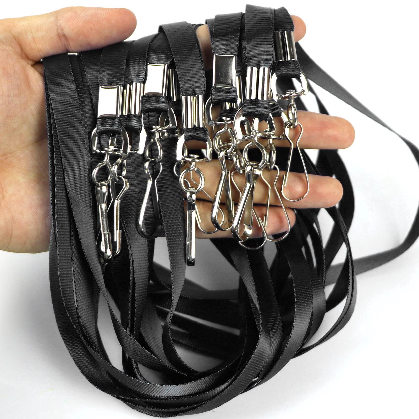 Lanyards 100 Lanyard For Id Badges Flat With Badge Clip J-hook