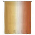 thumbnail image 2 of Burnt Orange Yellow Ombre Sheer Curtains 54" Long, Contemporary Art Abstract Aesthetics Light Filering Curtains, Breathable Simi Curtain Privacy Drapes for Kitchen Bathroom Small Window Treatment, 2 of 9