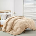 thumbnail image 2 of Lux Decor Premium King Comforter Down Alternative - All Season Box Stitched Quilted Duvet Insert with Corner Tabs, Machine Washable Bedding - Oekotex Certified - Beige, 2 of 8