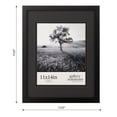 thumbnail image 3 of Gallery Solutions Gallery Solutions 11x14 Black Wood Wall Frame with Double Black Mat For 8x10 Image, 3 of 11