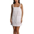 thumbnail image 4 of Amazhiyu Women's Linen Blend Square Neck Sleeveless Summer Mini Tank Dresses with Pockets, 4 of 9