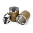 thumbnail image 2 of Ozark Trail 3 Piece Stainless Steel Vacuum Bottle Tumbler Combo, Green/ Brown, 2 of 7