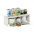 thumbnail image 5 of Furinno Helena 18-Inch Kitchen Counter Stackable Organizer Shelf, Marble White, Set of 2, 5 of 6