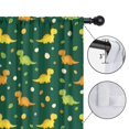 thumbnail image 4 of Blackout Kids Curtains,Green Cartoon Dinosaurs Eggs Pattern Childrens Insulated Curtains Set Of 2,Bedroom Essentials,Toddler Room Decor 42"x54", 4 of 5