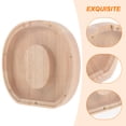 thumbnail image 5 of Stylish Wooden Piggy Bank Alphabets Letter O Shaped Piggy Bank Wood Cash Saving Pot, 5 of 6