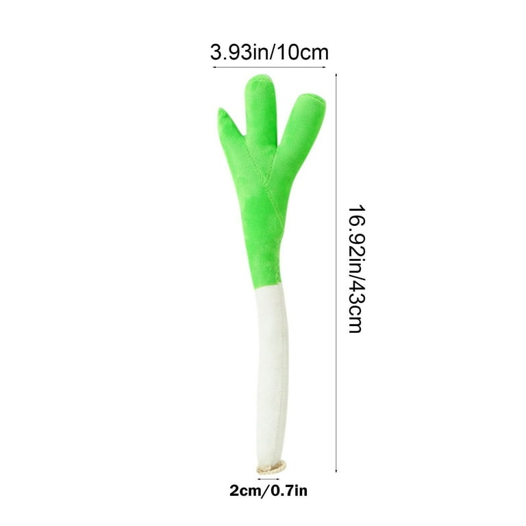 40cm Realistic Leek Shallot Stuffed Vegetable Pillow - Soft Cotton Anime  Cosplay Toy - Funny Green Decor Doll for Home, Office, Car (15.75") -  Walmart.com