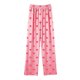 thumbnail image 3 of Pantalones largos para niños, pantalones casuales holgados para estar en casa, pantalones para dormir, pantalones holgados de pierna ancha para niños y niñas, pantalones de poliéster para niños, 3 of 5