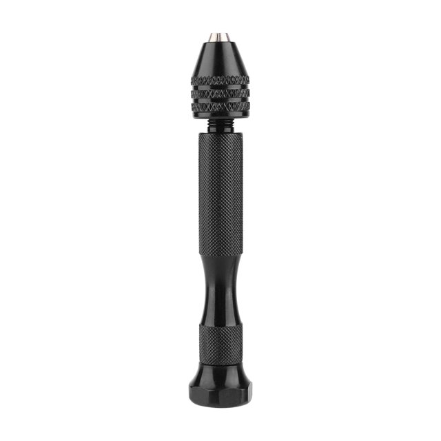Mini Aluminum Hand Drill Bit Set,Tiny Hand Twist Drill With Keyless Chuck for Woodworking,10 Drill Bits Included, Suitable for Wood, Plastic, Models and More