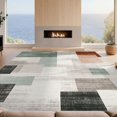 thumbnail image 2 of Design&I 6'x9' Washable Area Rug Oversized Skid-Resistant Patchwork Mid Abstract Grid Contemporary Interlocking Blocks for Living Room, Family Indoor, 2 of 7