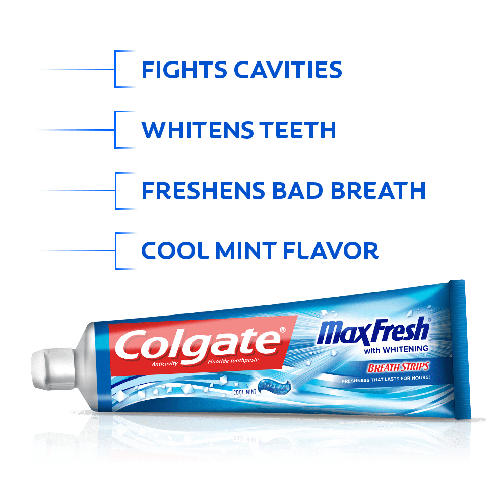 Pasta de Dentes Max Fresh Cool Mint embalagem 75 ml · Colgate