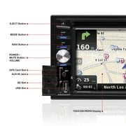 BOSS Audio Systems BV9384NV GPS Car Audio Stereo System - 6.2 inch Double Din, Touchscreen, Bluetooth Audio and Calling Head Unit, AM/FM Radio Receiver, CD Player, USB, Hook up to Amplifier