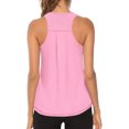 thumbnail image 4 of cocolona Womens Solid Workout Tank Tops Athletic Sports Running Yoga Tank Tops Summer Casual Loose Crew Neck T-shirt Blouse L, 4 of 8
