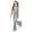 Light Green, variant on Tiijoy Big Girls 2 Piece Short Sleeve T Shirt Flared Pants Casual Outfits, Sizes 9-10