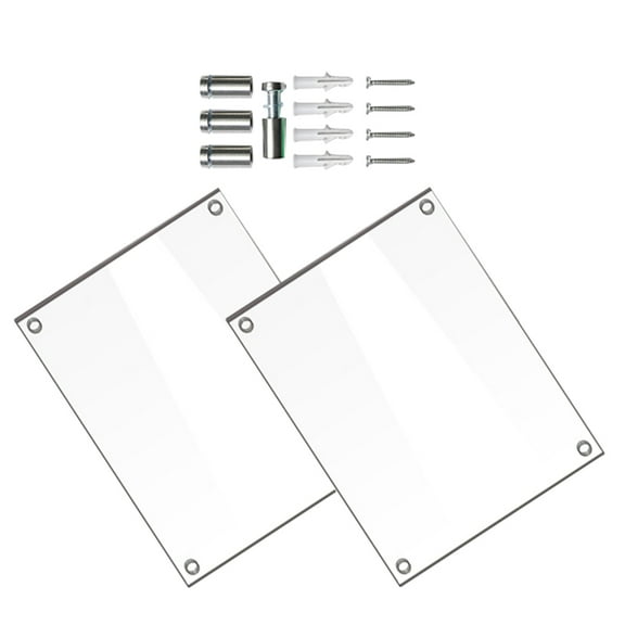 HEALEEP Acrylic Photo Frame for Wall Mounting Decorative Clear Picture Frame Assorted Color