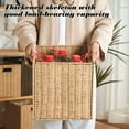 thumbnail image 4 of up to 65% off karymi Imitation Rattan Woven Foldable Storage Basket Home Clothes Storage Basket Snacks Sundries Storage Storage Boxes up to 70% off Weekly Deal School Supplies, 4 of 7