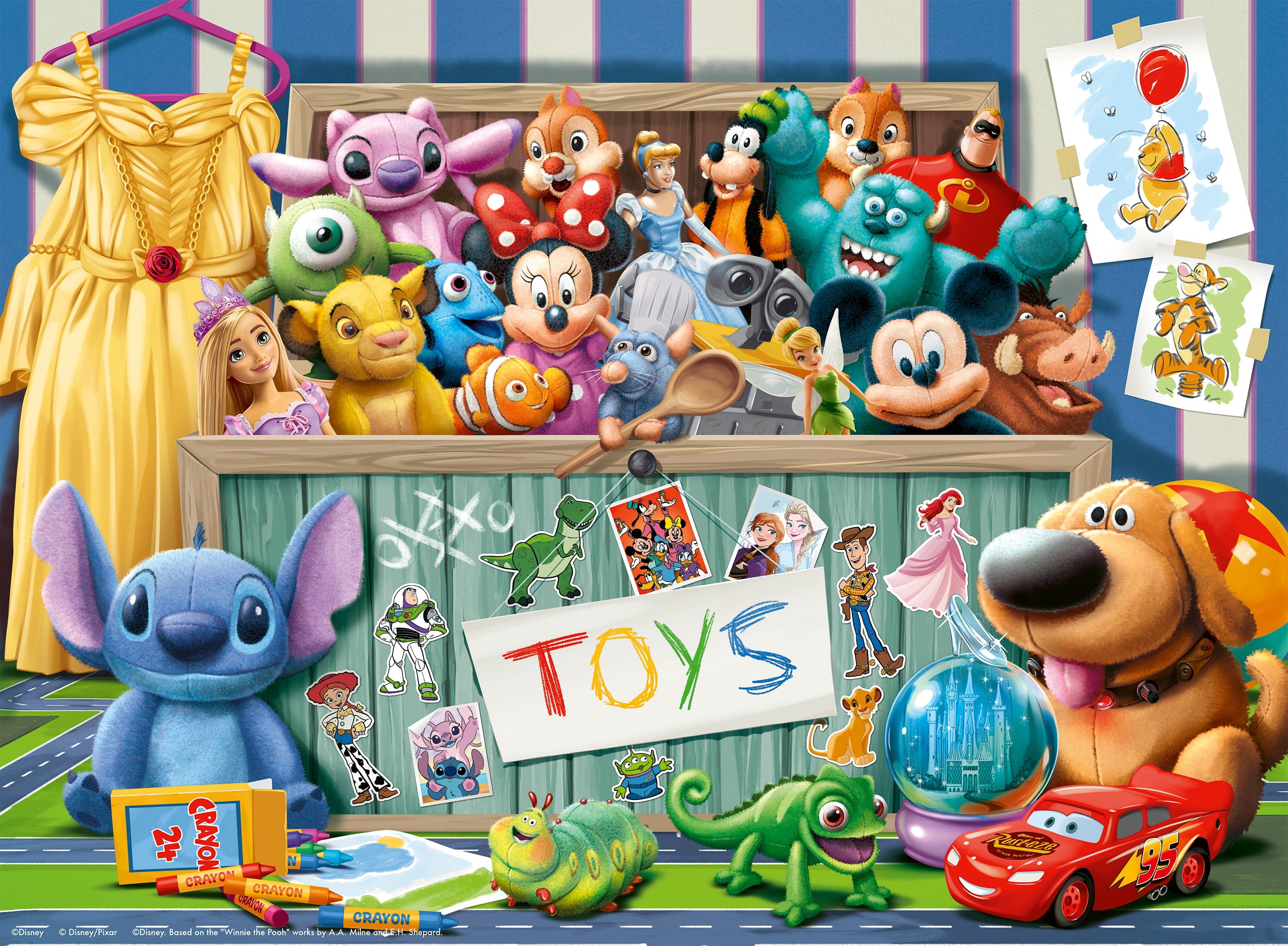 Ravensburger Puzzle de 100 pièces – Disney Pixar Multicharactères