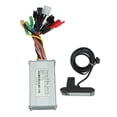 thumbnail image 1 of Three Mode Sine  Controller, 250W-350W 17A 24V 36V 48V  Heat Dissipation Fault Code Prompt Electric Bicycle Motor Controller Kit  For 22.2mm Handlebar, 1 of 8
