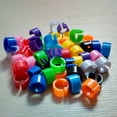 thumbnail image 4 of Visland 100Pcs Mix Color 8mm Foot Ring Bands Bird Clip On Leg Rings For Pigeon, 4 of 7