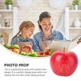 thumbnail image 5 of Fake Fruit Photo Props Manzanas artificiales Display Prop Home Wedding Showcase Decorations (Rojo), 5 of 5