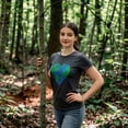 thumbnail image 4 of Womens Earth Heart T Shirt Funny Awesome Earth Day Nature Lovers Tee for Ladies Womens Graphic Tees, 4 of 7
