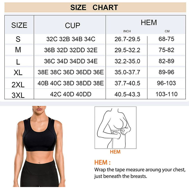Handful Women's Y-Back Maximum Support Racerback Sports Bra with Removable  Pads, Wire Free Yoga Bra, Booya Black, X-Small at  Women's Clothing  store