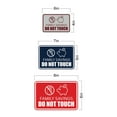 thumbnail image 6 of Signs ByLITA Classic Framed Family Savings Do Not Touch Durable ABS Plastic Laser Engraved Easy Installation Sign (Blue) - Medium, 6 of 7