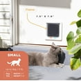 thumbnail image 3 of Hakuna Pets White Small Cat Flap for Screens, Doors & Walls up to 1.97" Thick, for Cats up to 11 lbs, 3 of 7