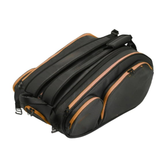 Mochila de tenis bolsa de gimnasia transpirable bolso de pickleball para viajar al aire libre para acampar Amarillo negro