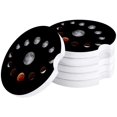 thumbnail image 1 of RYLABLUE Moon Universe Black Set of 4 Car Coaster for Drinks, Absorbent Ceramic Stone Coasters Cup Mat with Cork Base for Home Kitchen Room Coffee Table Bar Decor, 1 of 5